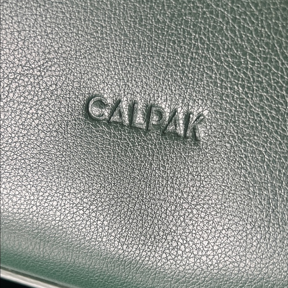 Calpak Haven 16 inch Forest Green Leather Tote - Picture 3 of 10